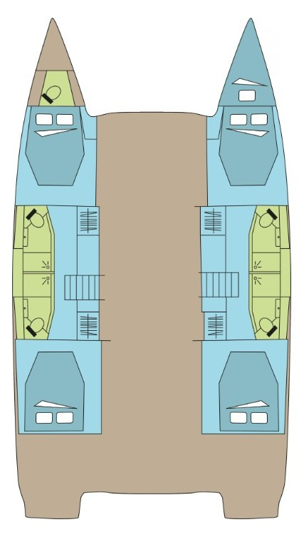 Location Catamaran à Komolac - Fountaine Pajot Elba 45