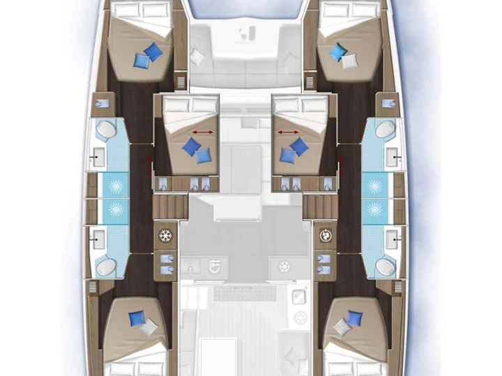 Location bateau Lagoon Lagoon 51 à Marsh Harbour sur Samboat