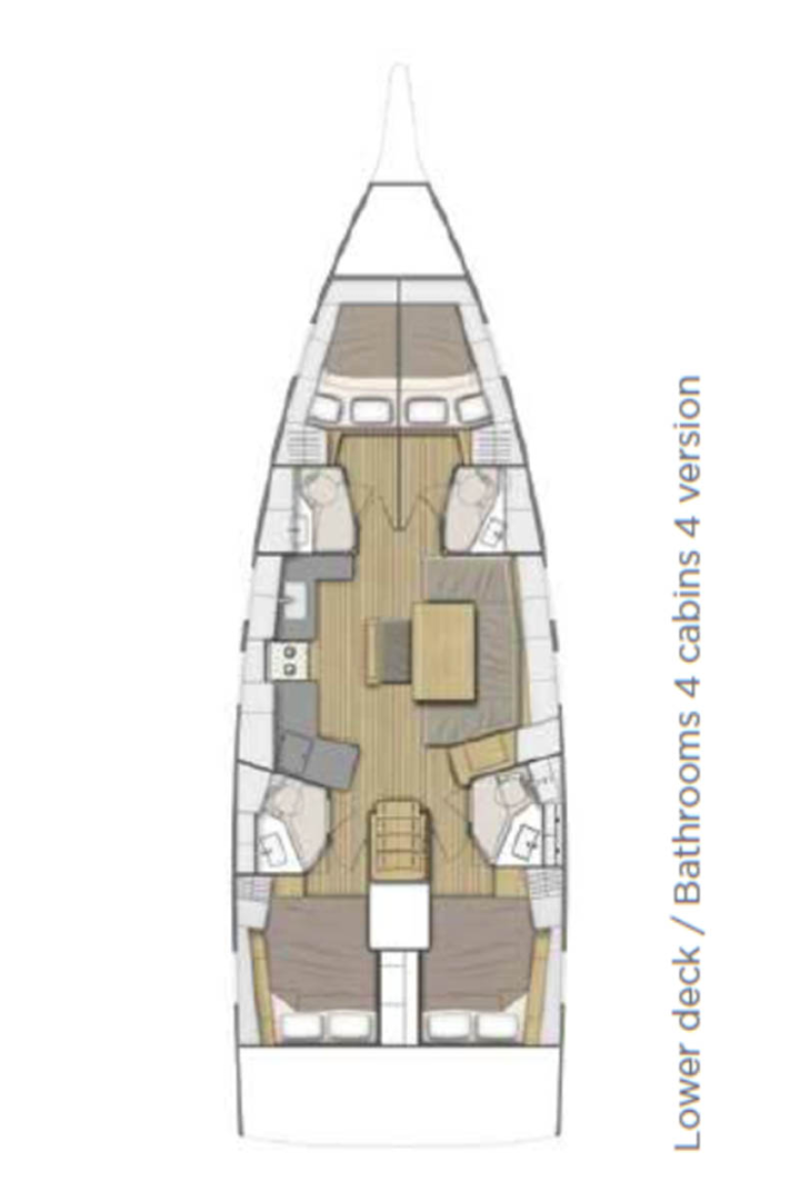 Location bateau Seget Donji pas cher Oceanis 46.1