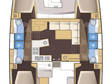 Location bateau Lagoon Lagoon 450 F à Préveza sur Samboat