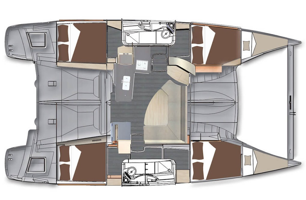 Location Catamaran à Punat - Fountaine Pajot Lipari 41