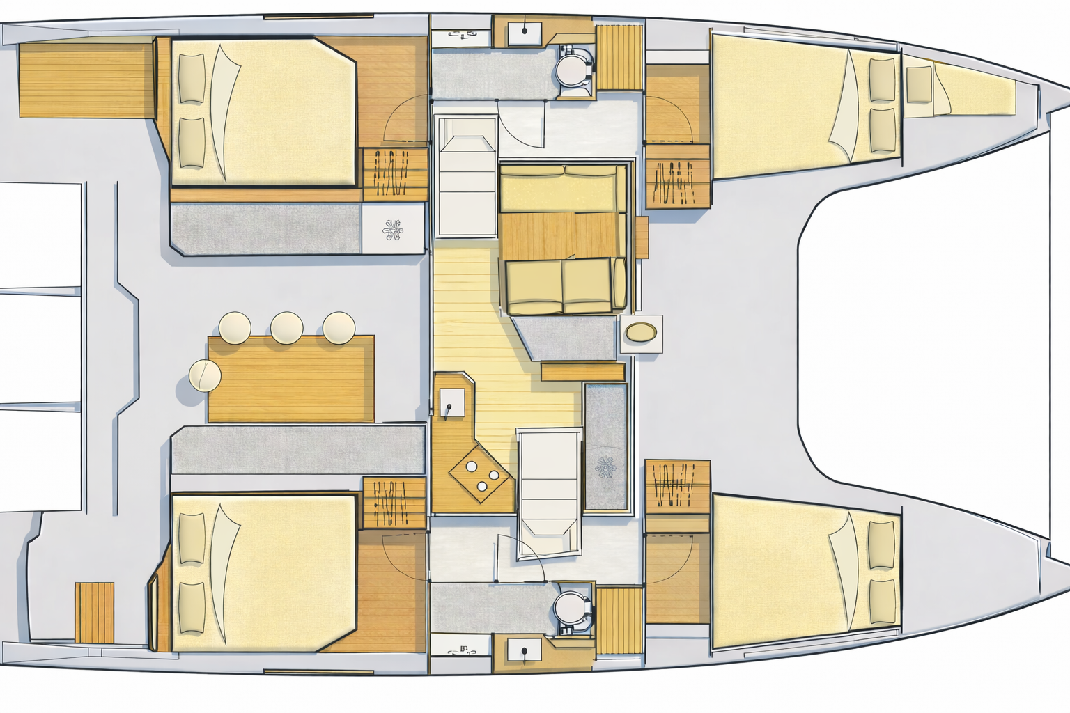Location Catamaran Nautitech avec permis