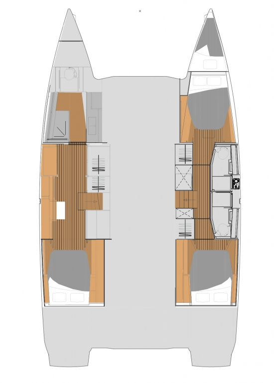 Location à Seget Donji - Fountaine Pajot Fountaine Pajot Elba 45 - 3 + 1 cab. sur SamBoat