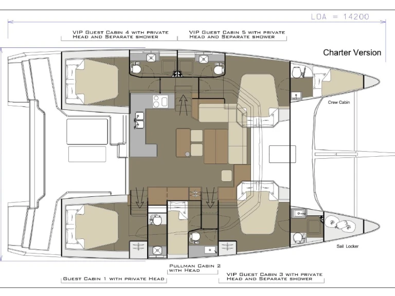 Location bateau Dufour Dufour Catamarans 48 Sail à Pirovac sur Samboat