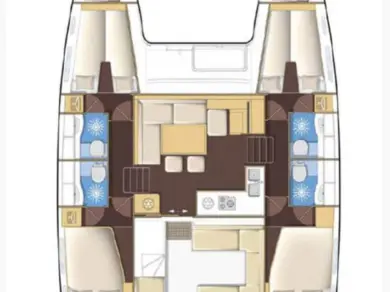 Location bateau Fethiye pas cher Lagoon 400 S2