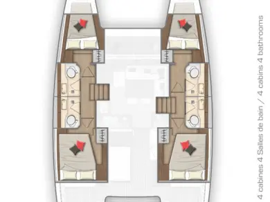 Location bateau Lagoon Lagoon 40 à Primošten sur Samboat