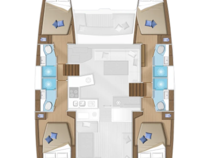 Location Catamaran à Mykonos (Île) - Lagoon Lagoon 450 F