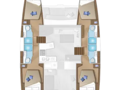 Location Catamaran à Mykonos (Île) - Lagoon Lagoon 450 F