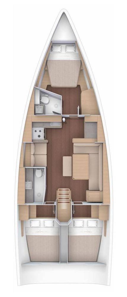 Dufour Dufour 430 a louer à Jezera