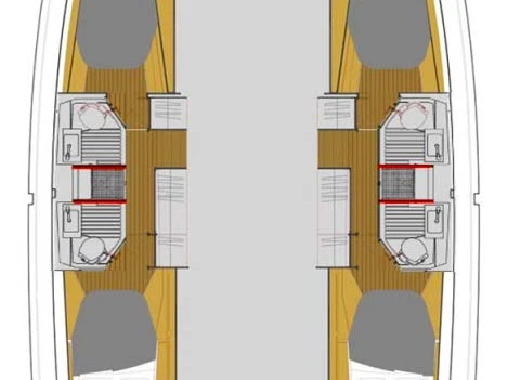 Location Catamaran à Biograd na Moru - Fountaine Pajot Astrea 42