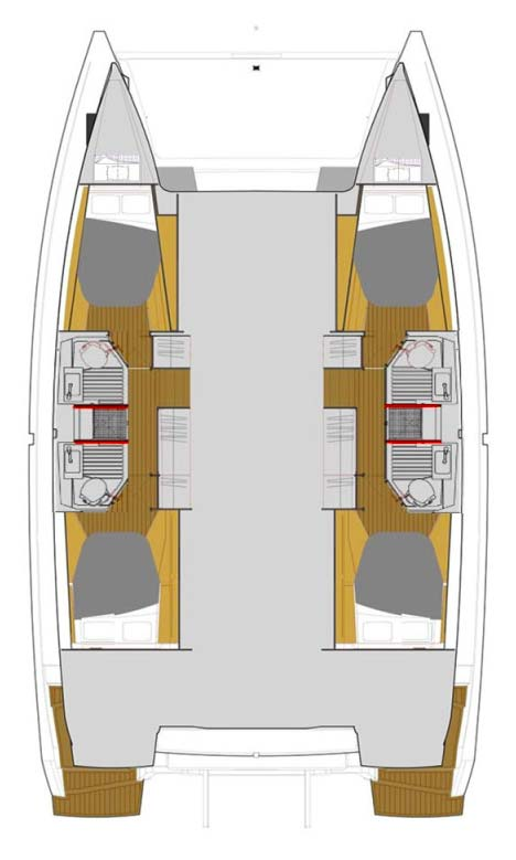 Location Catamaran à Biograd na Moru - Fountaine Pajot Astrea 42