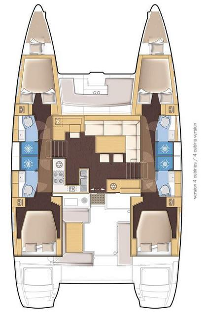 Location bateau Palma de Majorque pas cher Lagoon 450 F
