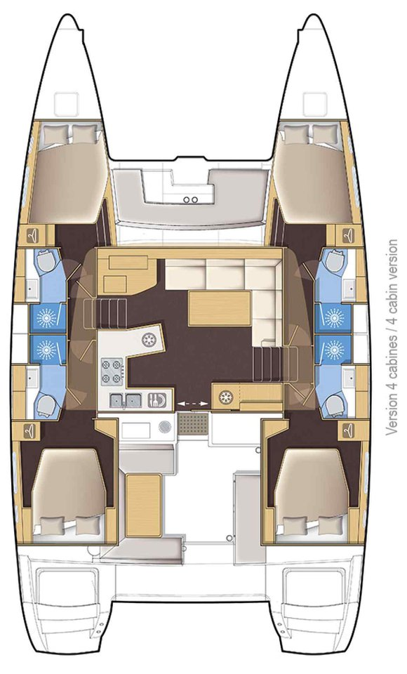 Location Catamaran Lagoon avec permis