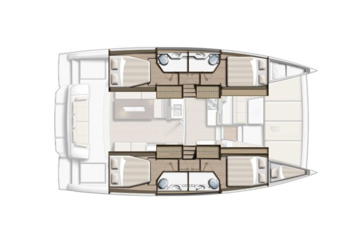 Location Catamaran à Biograd na Moru - Bali Bali 4.2