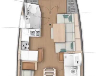 Location bateau Gouviá pas cher Sun Odyssey 440