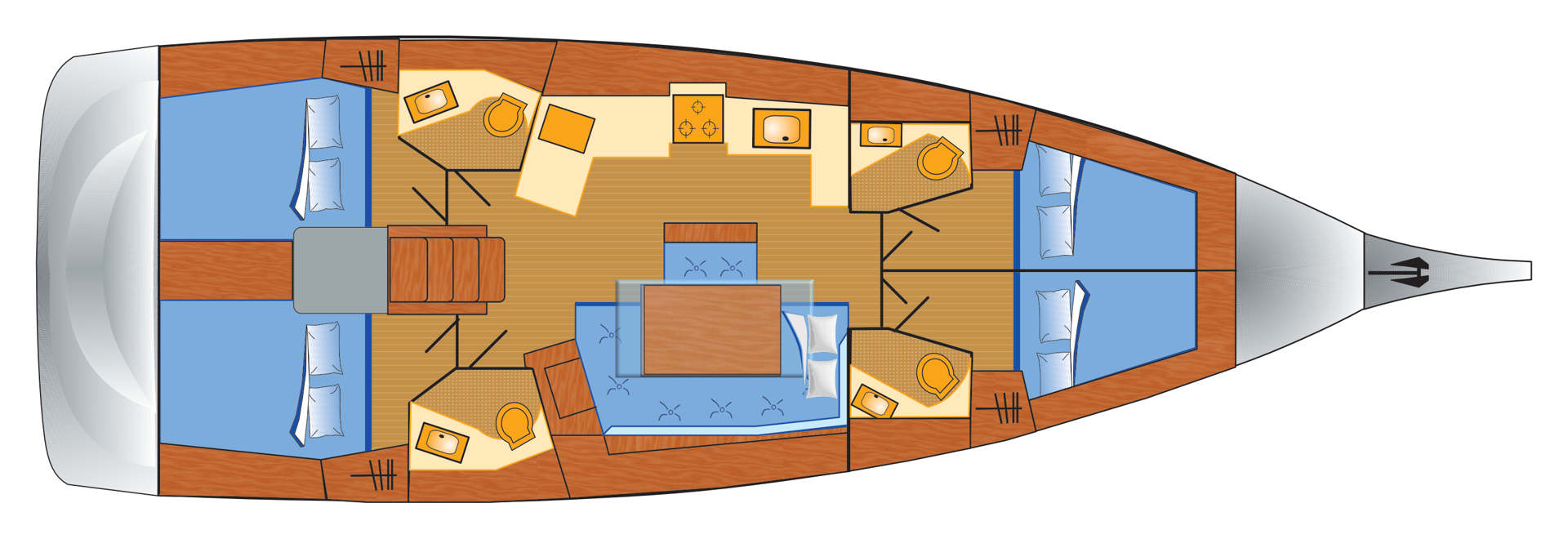Location à Pula - Bénéteau Oceanis 46.1 sur SamBoat