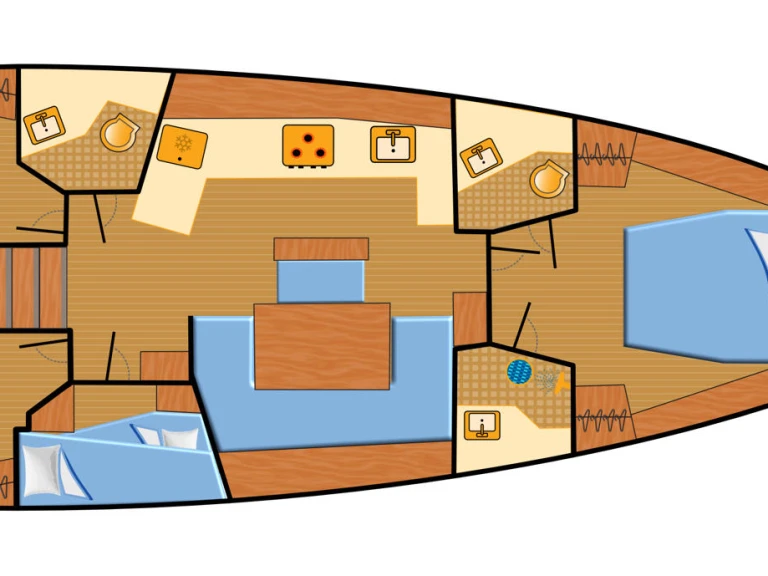 Location bateau Punat pas cher Oceanis 46.1
