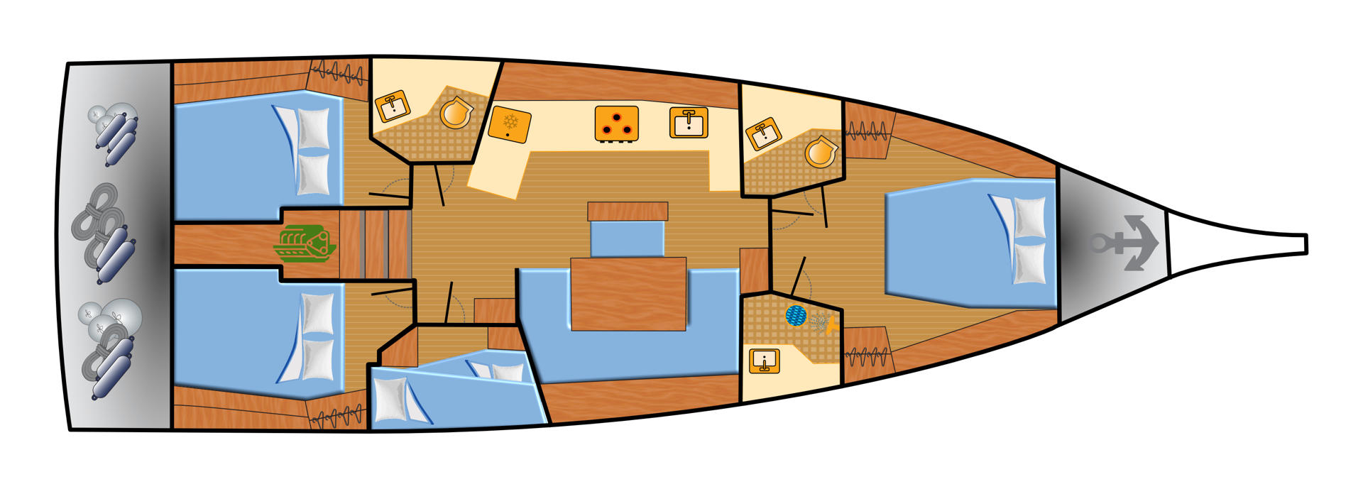 Location bateau Punat pas cher Oceanis 46.1