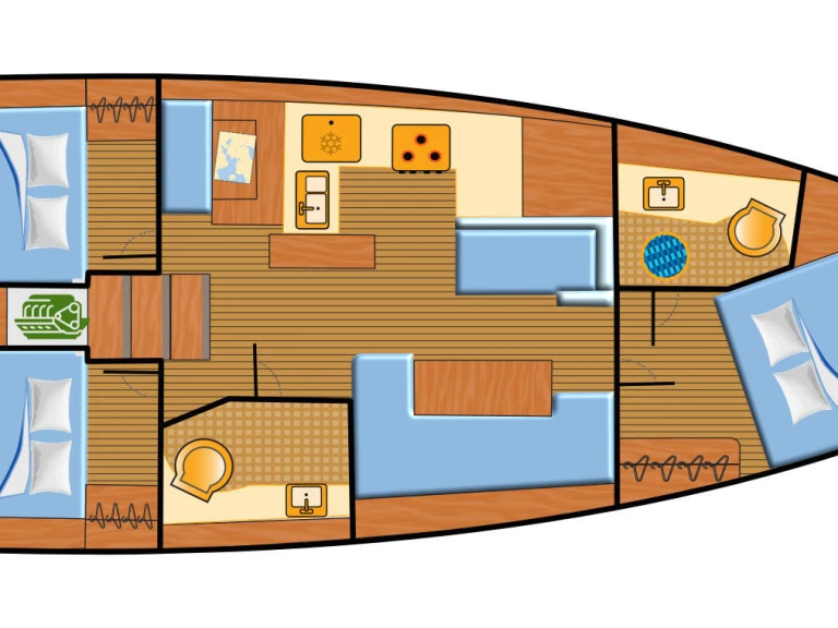 Jeanneau Sun Odyssey 410 a louer à Rogoznica