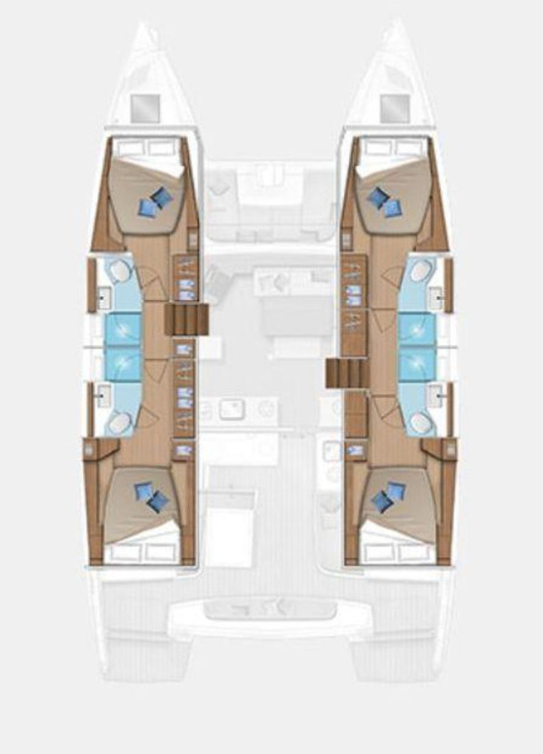 Location bateau Lagoon Lagoon 46 à Gouviá sur Samboat