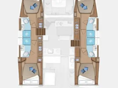 Location bateau Lagoon Lagoon 46 à Gouviá sur Samboat