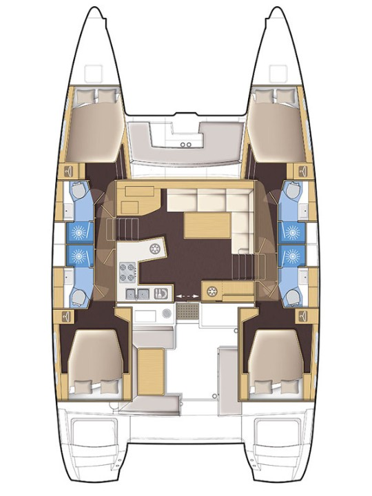 Location bateau Lagoon Lagoon 450 F à Primošten sur Samboat