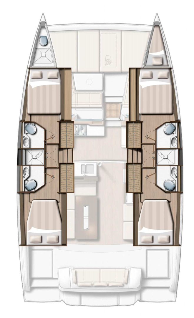 Location Catamaran à Rogoznica - Bali Bali 4.2