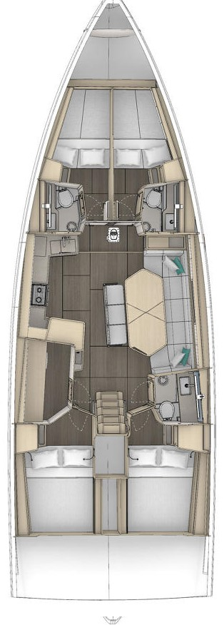 Location bateau Sukošan pas cher Dufour 48