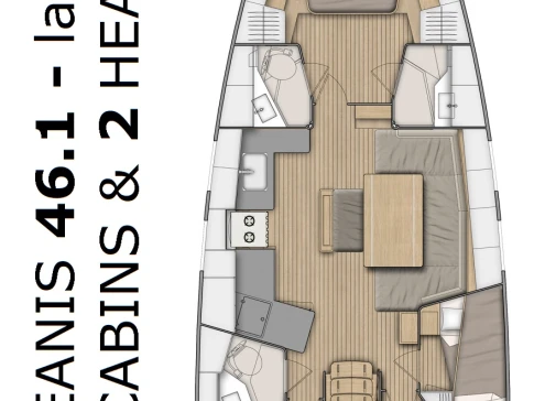 Location bateau Bénéteau Oceanis 46.1 à Pomer sur Samboat