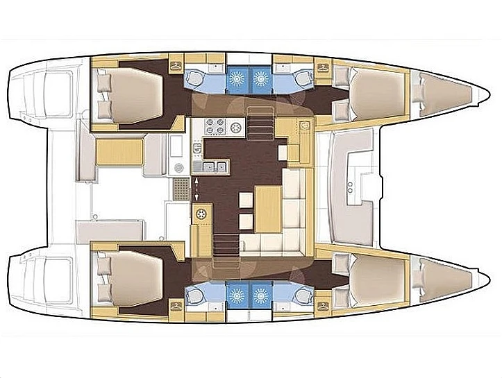 Location bateau Álimos pas cher Lagoon 450 F