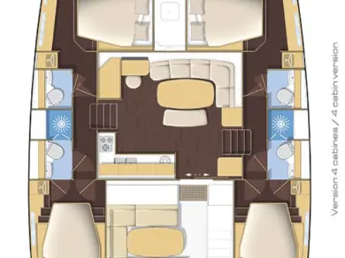 Location bateau Turgutreis pas cher Lagoon 421