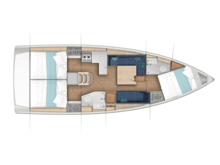 Location à Salerne - Jeanneau Sun Odyssey 380 sur SamBoat