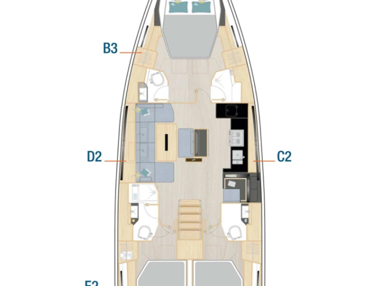 Location bateau Sibenik pas cher Hanse 510
