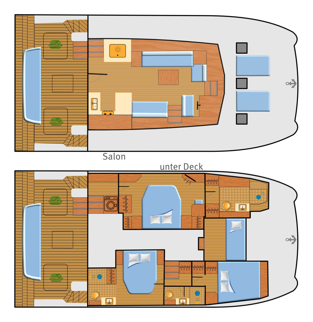 Location Bateau à moteur à Palma de Majorque - Fountaine Pajot Fountaine Pajot MY6