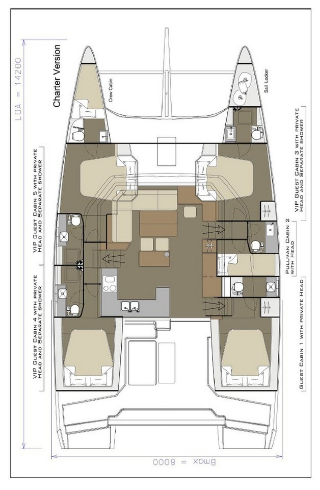 Location bateau Pirovac pas cher Dufour Catamarans 48 Sail