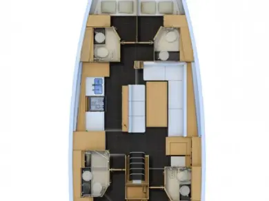 Location bateau Jeanneau Jeanneau 54 à Pirovac sur Samboat