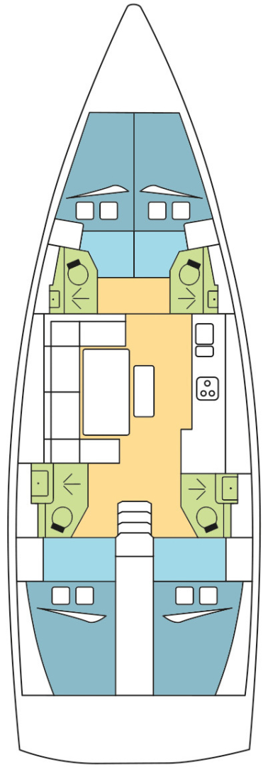 Location à Seget Donji - Dufour Dufour 460 Grand Large sur SamBoat