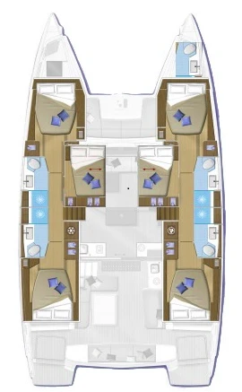 Location bateau Le Pirée pas cher Lagoon 50