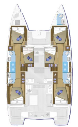 Location bateau Le Pirée pas cher Lagoon 50