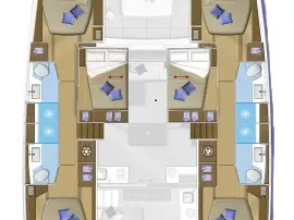 Location bateau Le Pirée pas cher Lagoon 50