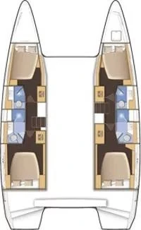 Catamaran à louer à Piso Livadi au meilleur prix