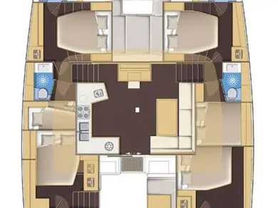 Location bateau Lagoon Lagoon 52 F à Trogir sur Samboat