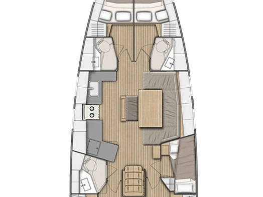 Bénéteau Oceanis 46.1 a louer à Préveza