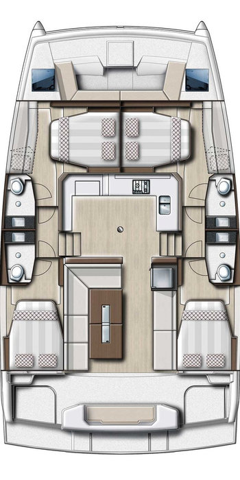 Location Catamaran à Kaštela - Bali Bali Catspace Voile