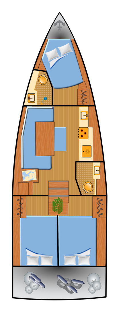 Location bateau Bénéteau Oceanis 37.1 à Biograd na Moru sur Samboat