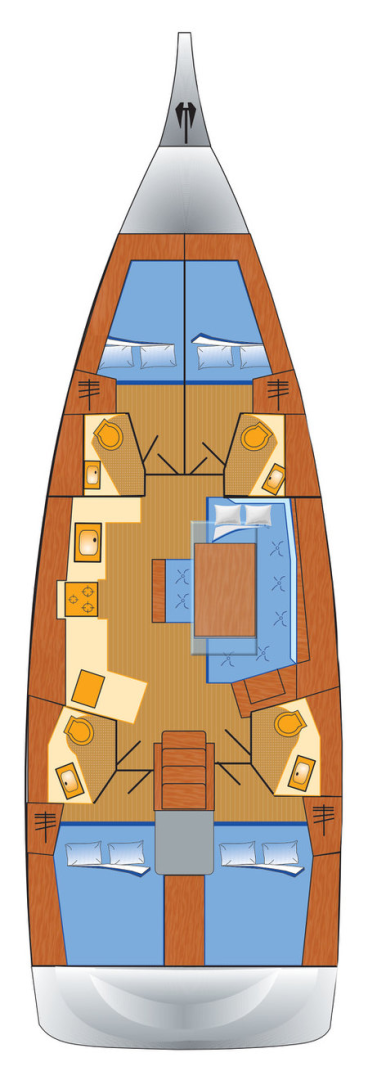 Bénéteau Oceanis 46.1 a louer à Rogoznica
