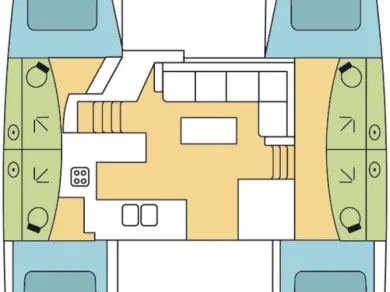 Fountaine Pajot Elba 45 a louer à Trogir