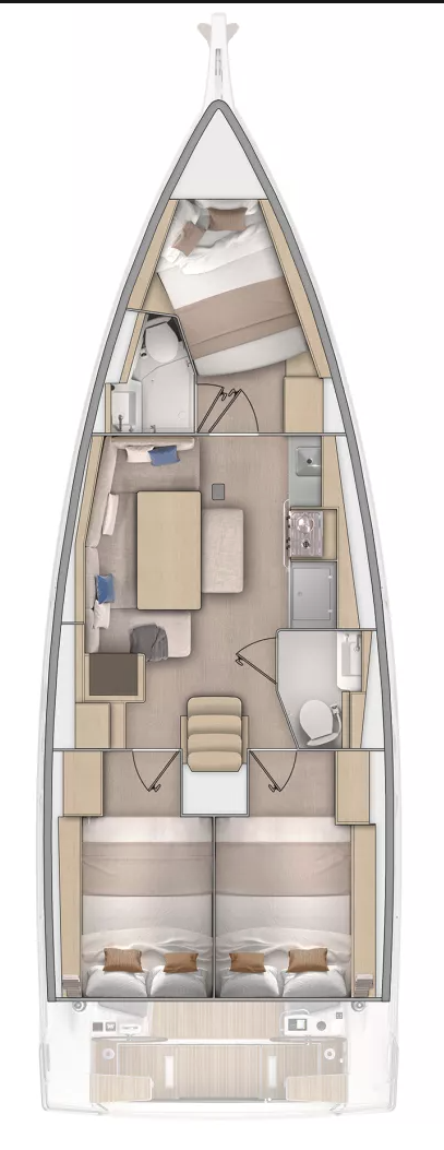Location à Nikiána - Bénéteau Oceanis 37.1 sur SamBoat