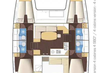 Location Catamaran à Turgutreis - Lagoon Lagoon 400 S2