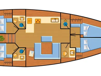 Location à Palma de Majorque - Bavaria Cruiser 45 sur SamBoat